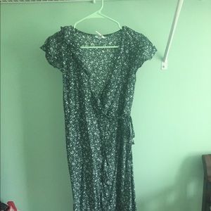 Kimchi Blue xs green tie dress